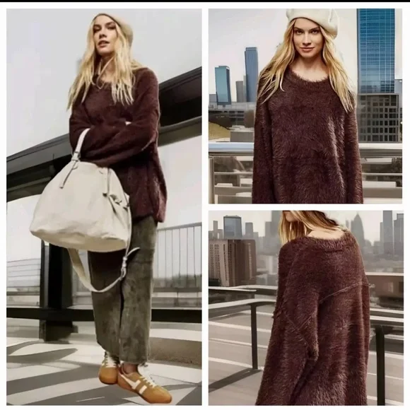 Free People Harrison Bunny Crew in Medium - Picture 2 of 5